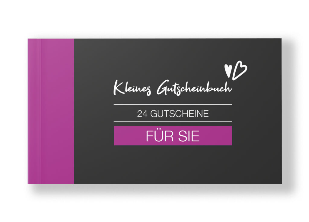 Kleines Gutscheinbuch für Frauen als Geschenk zum Valentinstag