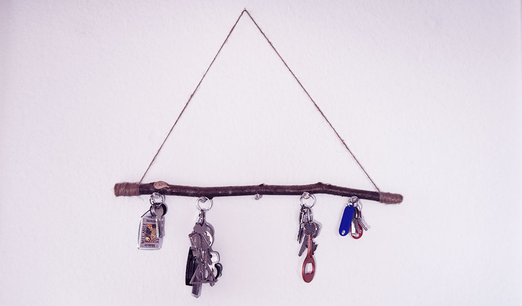 DIY Schlüsselhalter