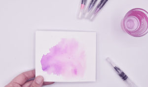 Materialien für die Aquarell-Karten