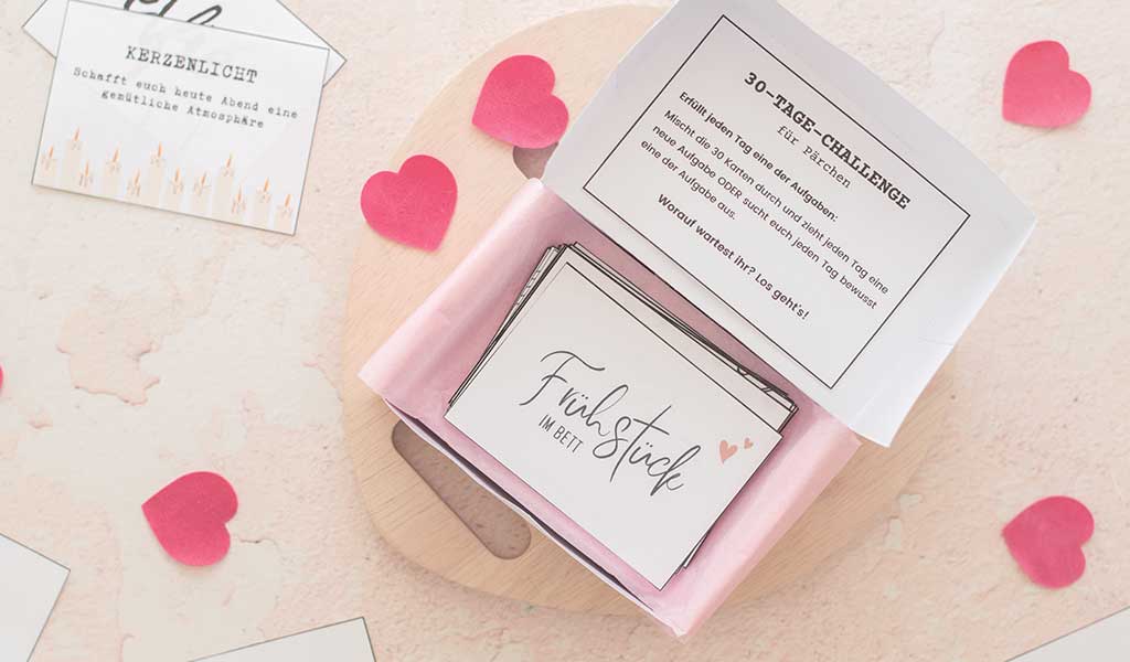 30-Tage-Pärchen-Challenge als Geschenk zu Valentinstag
