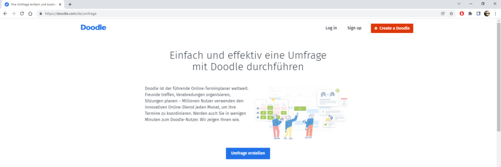 Doodle Umfrage erstellen auf doodle.com
