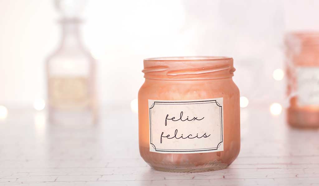 DIY Felix Felicis Kerze aus Harry Potter