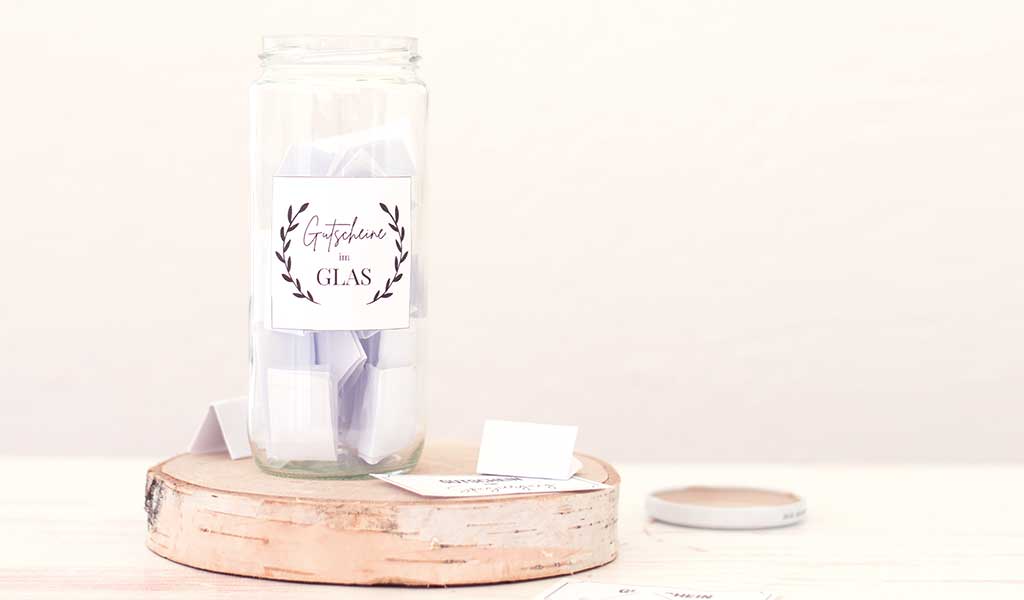 DIY Gutscheinglas aus Altglas - Upcycling