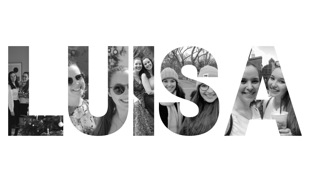Foto Collage Schriftzug Name Luisa