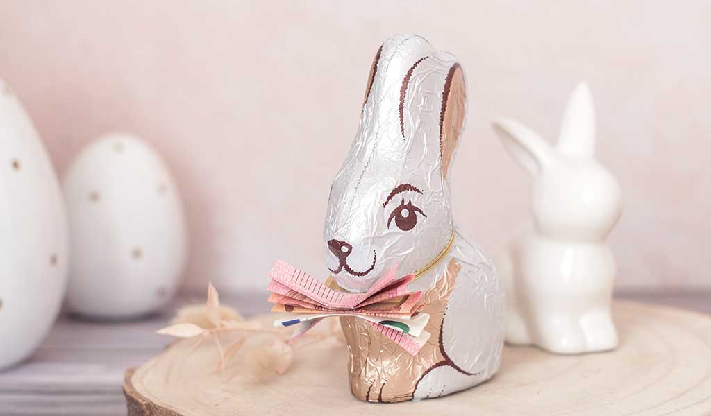 Geld an Osterhasenbinden und als Geldgeschenk verschenken