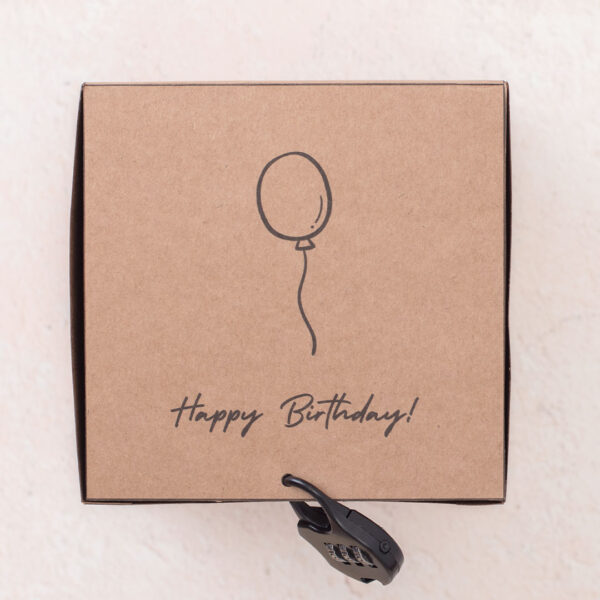 Rätsel-Box als knifflige Geschenkverpackung zum Geburtstag