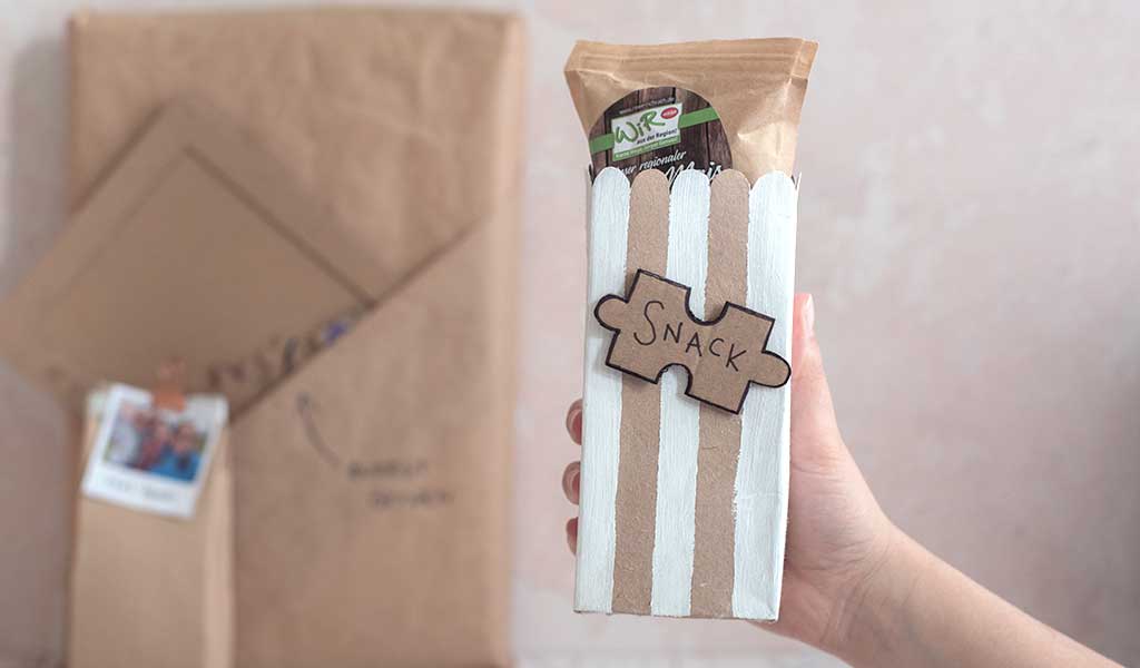 Selbstgemachte Snackbox für den Puzzleabend
