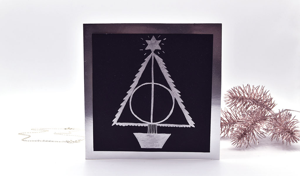 Weihnachtsbaum als weihnachtliches Harry Potter Motiv