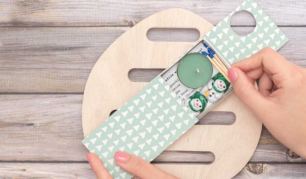 Geschenkanhänger für eine Glühpunsch Flasche - perfektes Wichtelgeschenk