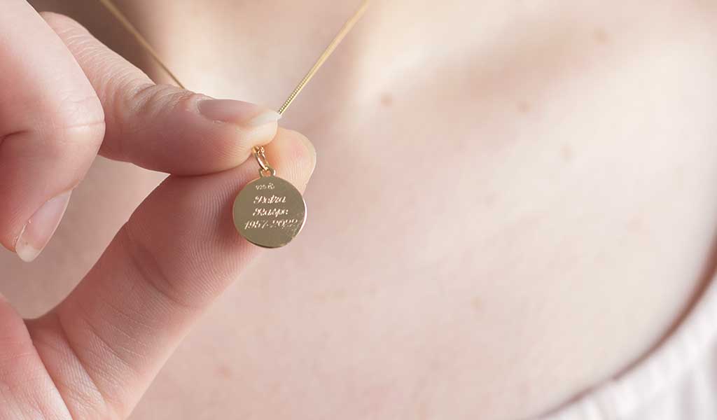 Gravur Kette Trauergeschenk