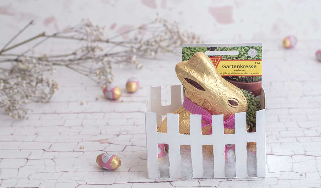 Ostergeschenk basteln: Kleines Osternest oder Osternest Bausatz
