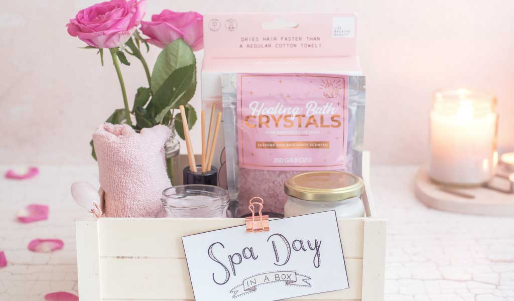Spa Day in a Box als Selfcare Geschenkkorb