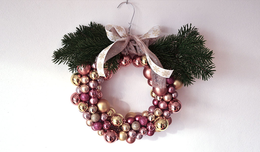 DIY Weihnachtskranz zum Verschenken