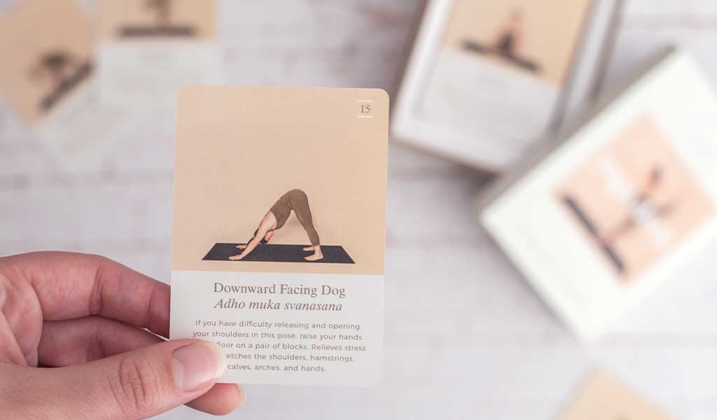 Yoga Kartenset von radbag als Selfcare Geschenke